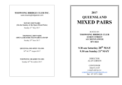 MIXED PAIRS - Queensland Bridge Association