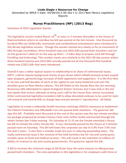New Mexico Legislative Update - New Mexico Nurse Practitioner