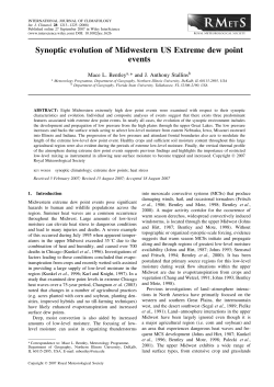 Synoptic evolution of Midwestern US extreme dew point events