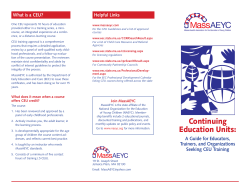 Continuing Education Units