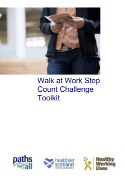 Walk at Work Step Count Challenge Toolkit