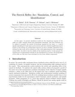 The Stretch Reflex Arc: Simulation, Control, and