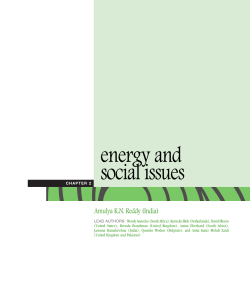 energy and social issues