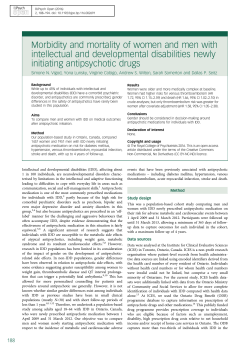 Morbidity and mortality of women and men with intellectual and