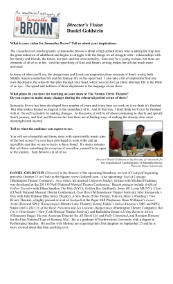 Director`s Vision Daniel Goldstein