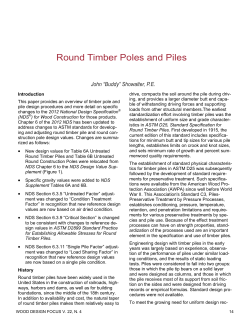 Round Timber Poles and Piles
