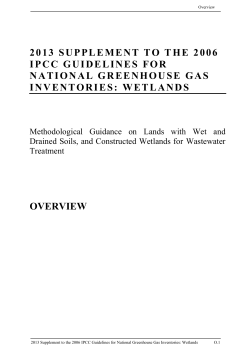 Overview Chapter - ipcc