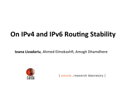 On IPv4 and IPv6 Rou ng Stability