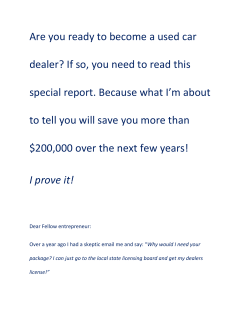 Are you ready to become a used car dealer?