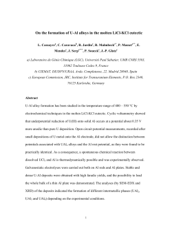 On the formation of U-Al alloys in the molten LiCl