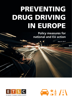 PREVENTING DRUG DRIVING IN EUROPE
