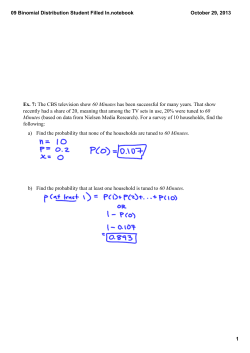 09 Binomial Distribution Student Filled In.notebook