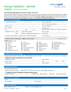 Energy Initiative - Retrofit