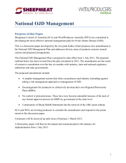 discussion paper - WoolProducers Australia