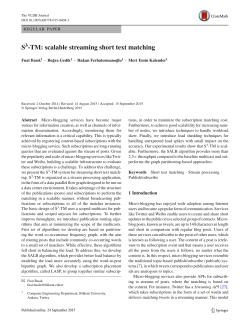 S -TM: scalable streaming short text matching