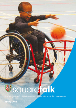 2016-1 Spring Square Talk - The Provincial Grand Lodge of