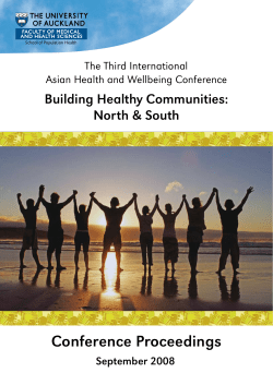 Conference Proceedings from the Third International Asian Health