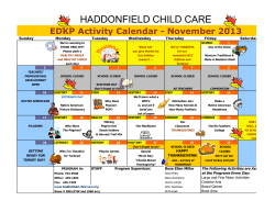 2013 - Haddonfield Child Care