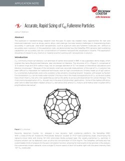 Accurate, Rapid Sizing of C60 Fullerene Particles