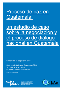 Proceso de paz en Guatemala: un estudio de caso sobre la