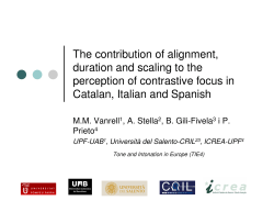 The contribution of alignment, duration and scaling to the perception