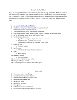 www.inm.gob.mx/fmme - Mexico Caravan Ministries