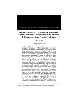 (E-)Democracy from Socrates to Obama