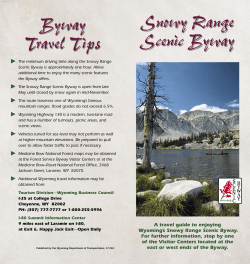 Snowy Range Scenic Byway Snowy Range Scenic Byway