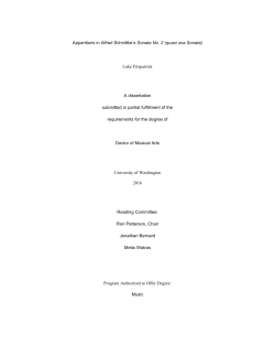 Apparitions in Alfred Schnittke`s Sonata No. 2
