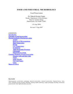 food and industrial microbiology
