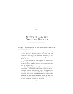 Nietzsche and the Pathos of Distance