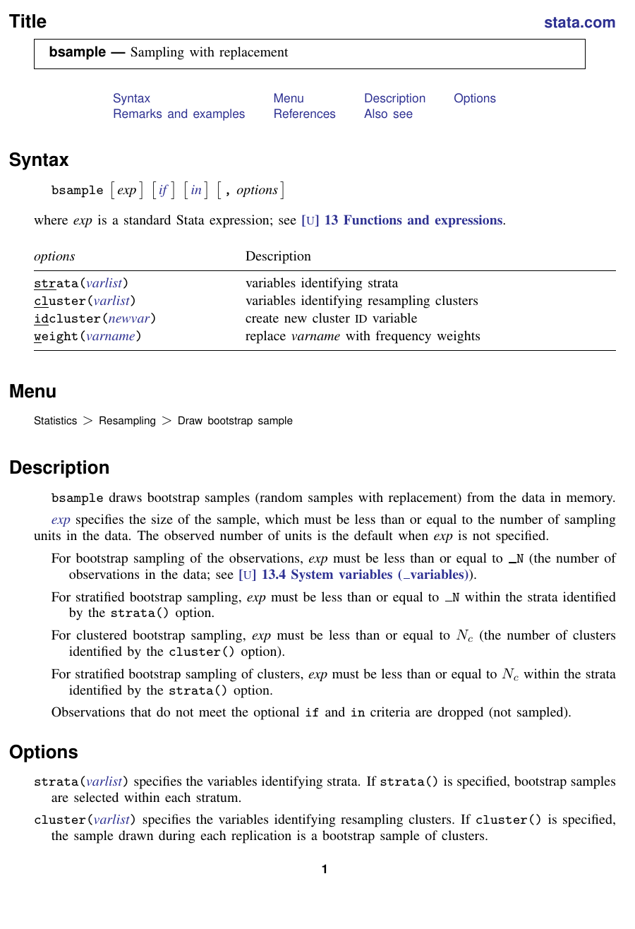 stata bootstrap stata bootstrap