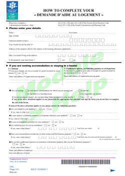 how to complete your &laquo; demande d`aide au logement