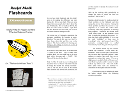 Flashcards - Rocket Math