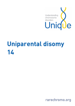 Uniparental Disomy 14 FTNW