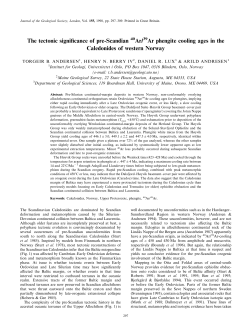 The tectonic significance of pre-Scandian 40Ar/39Ar phengite