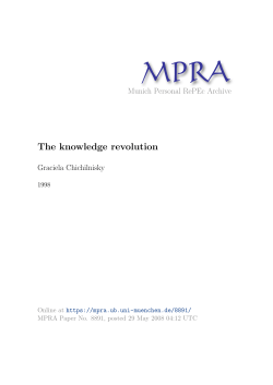 The knowledge revolution - Munich Personal RePEc Archive