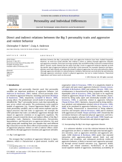Direct and indirect relations between the Big 5 personality traits and