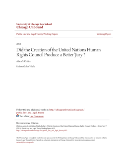 Did the Creation of the United Nations Human Rights Council