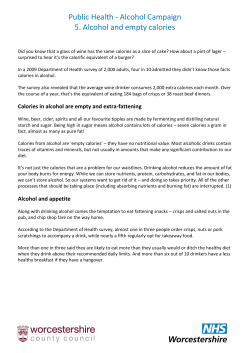 Public Health &ndash; Food and Physical Activity