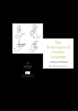 The Techniques of Gesture Language