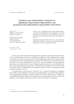 pyrano[2,3-d]pyrimidine and pyrano[3,2