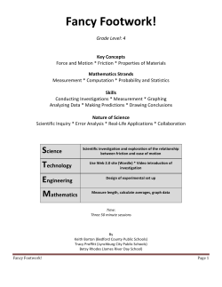 Fancy Footwork! - Loudoun County Public Schools