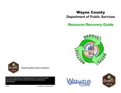 Wayne County Recycle Guide