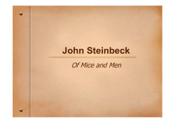 John Steinbeck - Wey Valley School