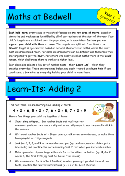 counting in 2s, 5s, 10s - Bedwell Primary School