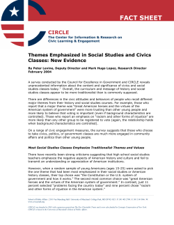 Themes Emphasized in Social Studies and Civics