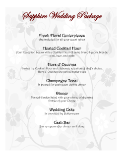 Sapphire Wedding Package