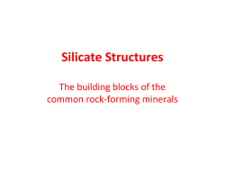 Lecture 23: Nesosilicates