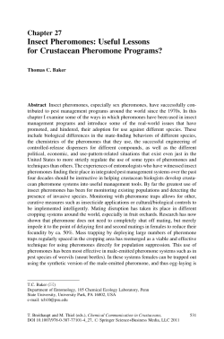 Chapter 27 Insect Pheromones: Useful Lessons for
